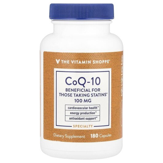 Основное фото товара TheVitaminShoppe, Коэнзим CoQ10, CoQ-10 100 mg, 180 капсул