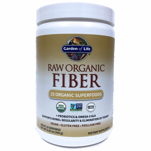 Основное фото товара Garden of Life, Клетчатка, Raw Organic Fiber Powder, 268 г