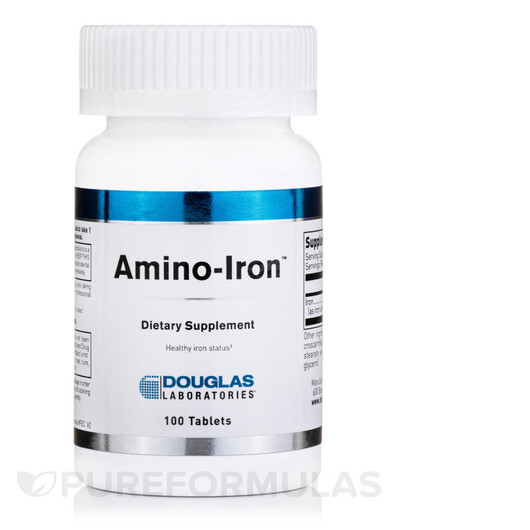 Основное фото товара Amino-Iron Основное фото товара Douglas Laboratories, Аминокислоты, Amino-Iron, 100 таблеток