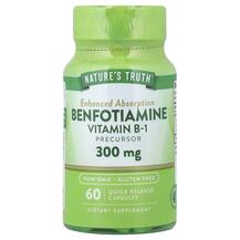 Бенфотіамін Benfotiamine 300 mg Nature's Truth 60 капсул Бенфотіамін Benfotiamine 300 mg Nature's Truth 60 капсул