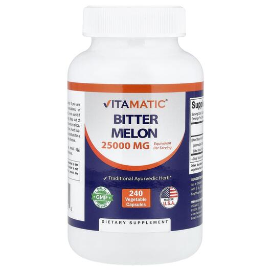 Основне фото товару Vitamatic, Bitter Melon, Гірка диня, 240 капсул