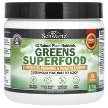 Greens Superfood 6 Суперфуд BioSchwartz 190 г Greens Superfood 6 Суперфуд BioSchwartz 190 г