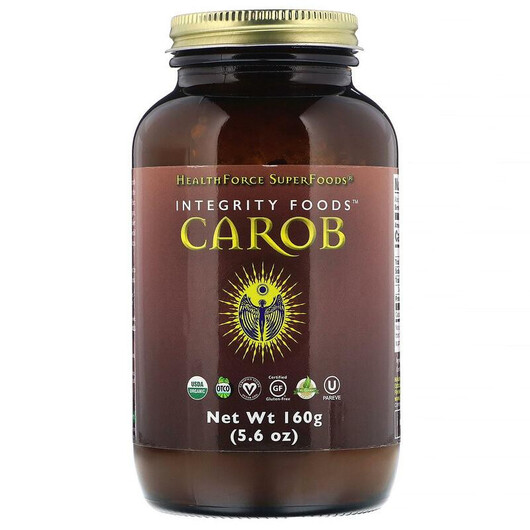 Основне фото товару HealthForce Superfoods, Integrity Foods Carob 5, Суперфуд, 160 г