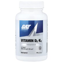 Вітаміни D3 K2 Vitamin D3 & K2 GAT 60 капсул Вітаміни D3 K2 Vitamin D3 & K2 GAT 60 капсул