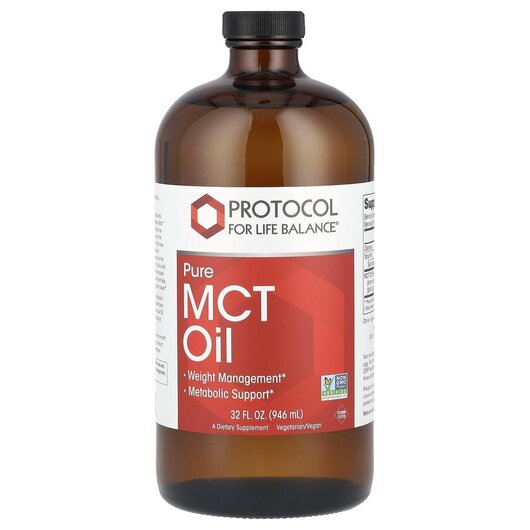 Основне фото товару Protocol for Life Balance, Pure MCT Oil, MCT Олія, 946 мл