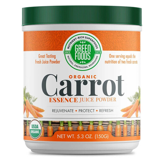 Основне фото товару Organic Carrot Essence Juice Powder Основне фото товару Organic Carrot Essence Juice Powder, Порошковий сік, 150 г