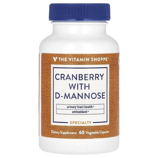 Основное фото товара TheVitaminShoppe, Клюква, Cranberry with D-Mannose, 60 капсул