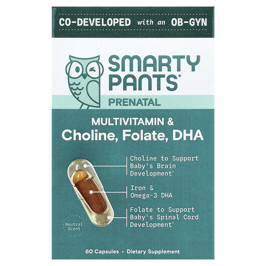 Основное фото товара Prenatal Multivitamin & Choline Folate DHA Основное фото товара Prenatal Multivitamin & Choline Folate, Витамины для беременн