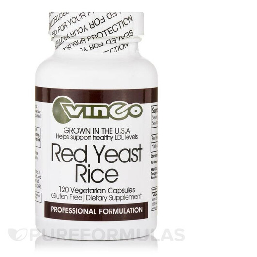 Основне фото товару Vinco, Red Yeast Rice, Червоний дріжджовий рис, 120 капсул
