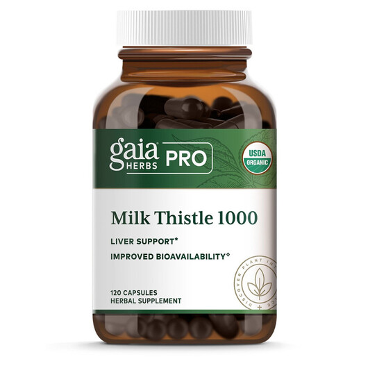 Основное фото товара Organic Milk Thistle Основное фото товара Расторопша, Organic Milk Thistle, 120 капсул