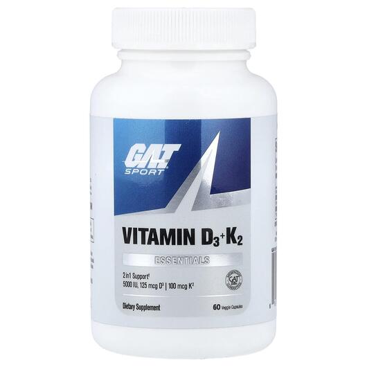 Основне фото товару GAT, Sport Essentials Vitamin D3 + K2, Вітаміни D3 K2, 60 капсул