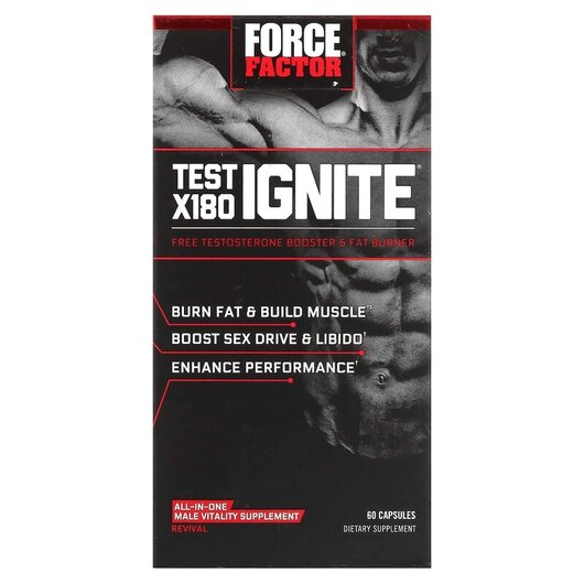 Основное фото товара Test X180 Ignite Free Testosterone Booster, Тестостероновый бусте