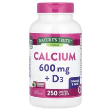Calcium + D3 Кальций Nature's Truth 250 таблеток
