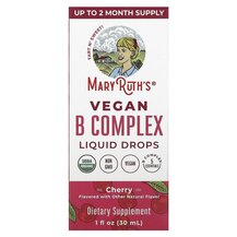 Vegan B Complex Liquid Drops Cherry B-комплекс MaryRuth's