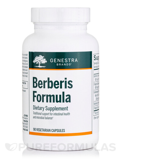Основное фото товара Genestra, Берберин, Berberis Formula, 90 капсул