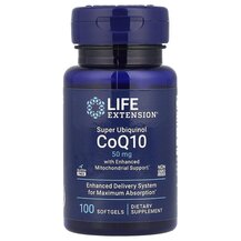 Убіхінол CoQ10 50 мг Super Ubiquinol CoQ10 Life Extension Убіхінол CoQ10 50 мг Super Ubiquinol CoQ10 Life Extension