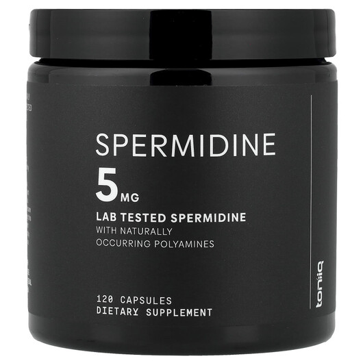 Основное фото товара Spermidine Основное фото товара Toniiq, Спермидин, Spermidine, 120 капсул