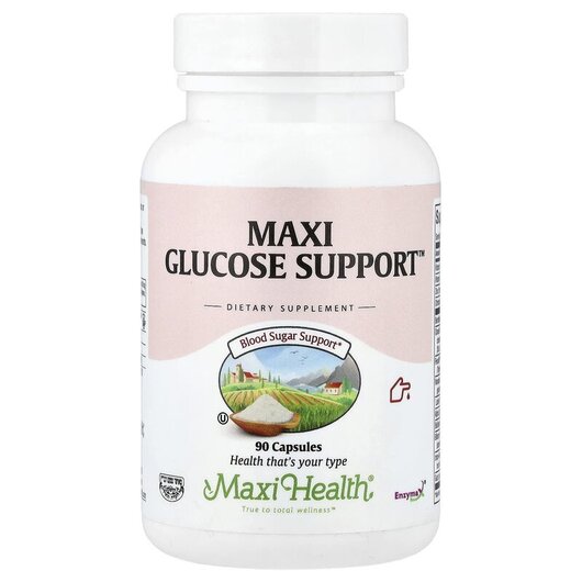 Основне фото товару Maxi Glucose Support Основне фото товару Maxi Health, Maxi Glucose Support, Підтримка рівня цукру, 90 капс