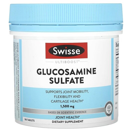Основне фото товару Ultiboost Glucosamine Sulfate 1500 mg Основне фото товару Ultiboost Glucosamine Sulfate 1500 mg, Глюкозамін Сульфат, 180 та