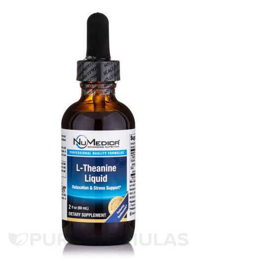 Основне фото товару NuMedica, L-Theanine Liquid Natural Lemon Flavor, L-Теанін, 60 мл