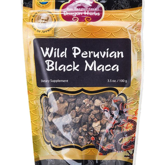 Основне фото товару Wild Peruvian Black Maca Основне фото товару Dragon Herbs, Wild Peruvian Black Maca, Мака, 99 г