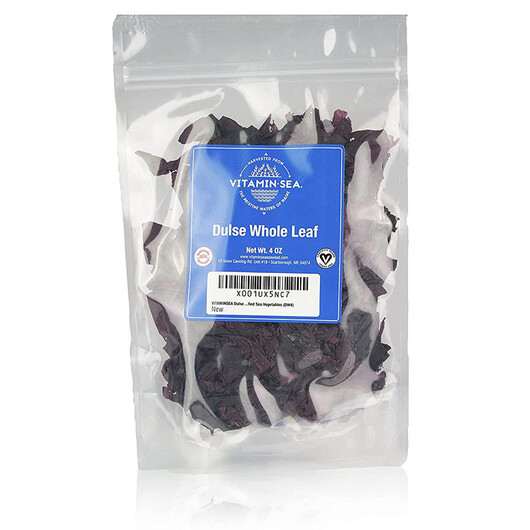 Основное фото товара Dulse Whole Leaf Основное фото товара Vitamin Sea, Водоросли Дульсе, Dulse Whole Leaf, 114 г