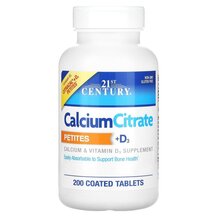 Calcium Citrate Petites + D3 Кальций D3 21st Century