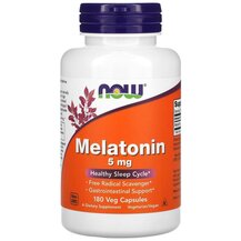Мелатонін 5 мг Melatonin 5 mg NOW Foods 180 капсул Мелатонін 5 мг Melatonin 5 mg NOW Foods 180 капсул