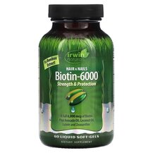 Biotin-6000 Витамин B7 Биотин Irwin Naturals 60 капсул Biotin-6000 Витамин B7 Биотин Irwin Naturals 60 капсул