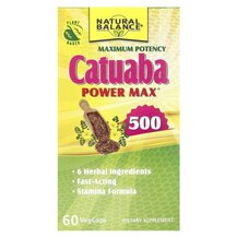 Catuaba Power Max Катуаба 500 мг Natural Balance 60 капсул Catuaba Power Max Катуаба 500 мг Natural Balance 60 капсул