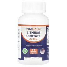 Lithium Orotate 20 mg Литий Vitamatic 90 капсул Lithium Orotate 20 mg Литий Vitamatic 90 капсул