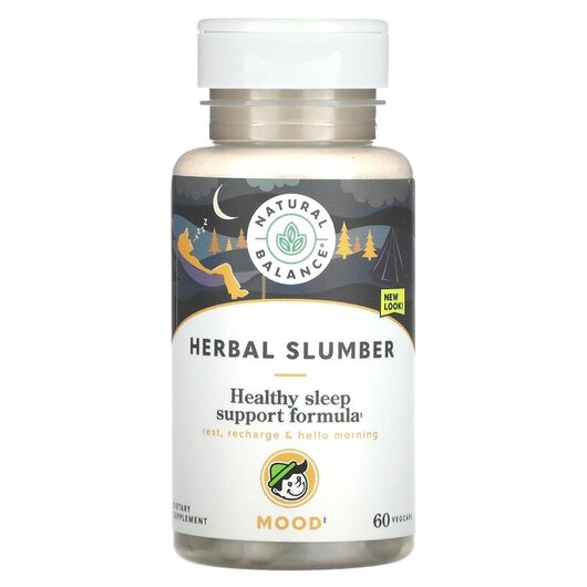 Основное фото товара Herbal Slumber Melatonin & Valerian Formula Основное фото товара Herbal Slumber Melatonin & Valerian Formula, Травяные добавки