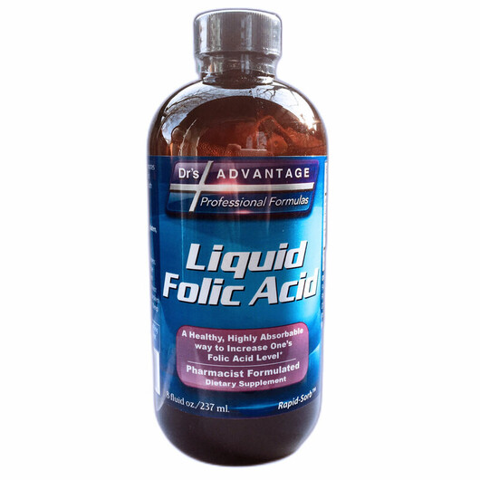 Основное фото товара Liquid Folic Acid Основное фото товара Dr's Advantage, Витамин B9 Фолиевая кислота, Liquid Folic Ac