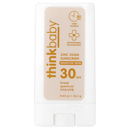Основне фото товару Thinkbaby Zinc Oxide Sunscreen Stick SPF 30, Сонцезахисний засіб,