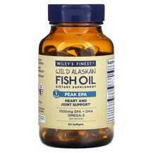 Wild Alaskan Fish Oil Peak EPA 1250 mg ЭПК Wiley's Finest Wild Alaskan Fish Oil Peak EPA 1250 mg ЭПК Wiley's Finest