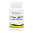 Фото товара Ultra Lipoic Фото товара Natures Plus, Альфа-липоевая кислота, Ultra Lipoic, 30 таблеток