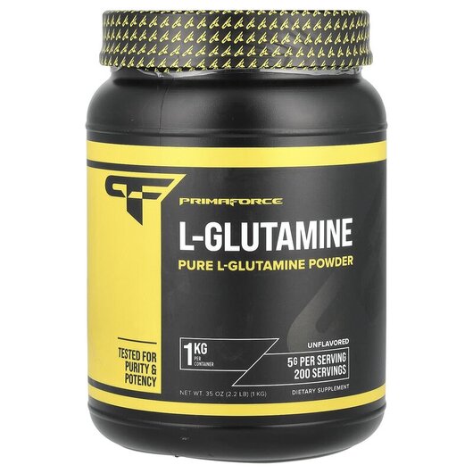 Основне фото товару Glutaform 100% L-Glutamine Unflavored Основне фото товару Primaforce, Glutaform 100% L-Glutamine Unflavored, L-Глутамін, 10