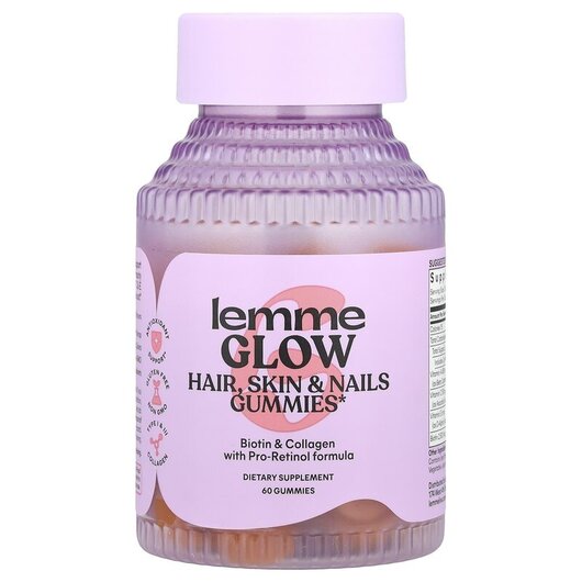 Основное фото товара Кожа ногти волосы, Glow Hair Skin & Nails Gummies Peach, 60 т