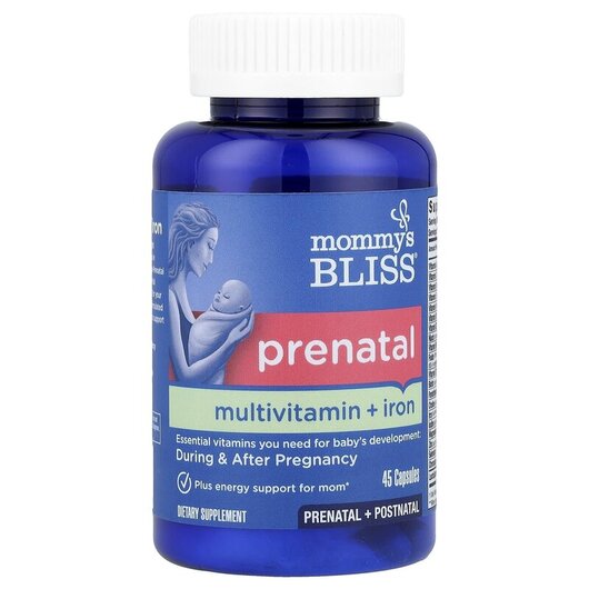 Основное фото товара Prenatal Multivitamin + Iron Основное фото товара Mommy's Bliss, Мультивитамины, Prenatal Multivitamin + Iron,