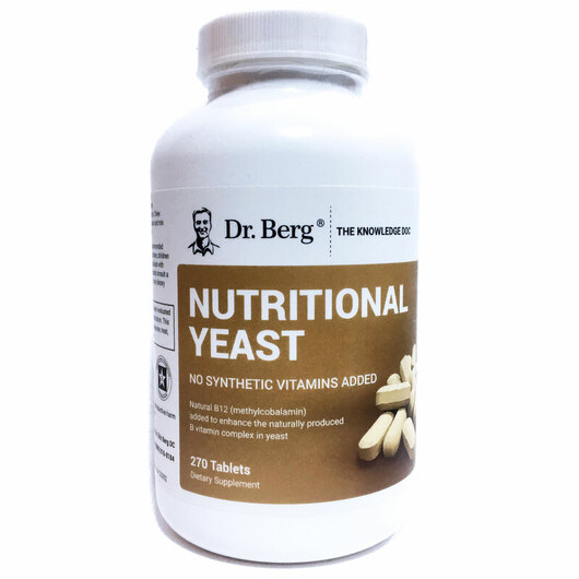 Основное фото товара Dr. Berg, Пищевые дрожжи, Nutritional Yeast Tablets, 270 таблеток