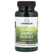 Ginkgo Biloba Extract Гинкго Билоба Swanson 100 капсул