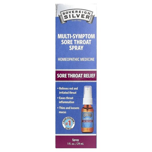 Основное фото товара Спрей для горла, Multi-Symptom Sore Throat Spray, 29 мл