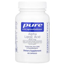 Альфа-ліпоєва Alpha Lipoic Acid 600 mg Pure Encapsulations