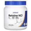 Фото товара Nutricost, Бетаин гидрохлорид, Betaine HCL Unflavored, 507 г