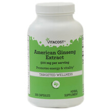 American Ginseng Extract 500 mg per serving Женьшень