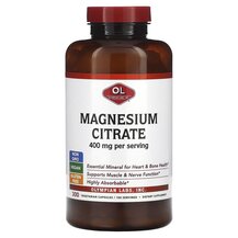 Магній Magnesium Citrate 133 mg Olympian Labs 300 капсул