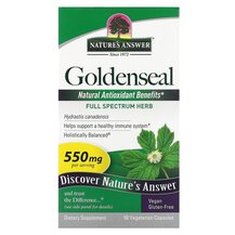 Goldenseal Root 550 mg Желтокорень Nature's Answer Goldenseal Root 550 mg Желтокорень Nature's Answer