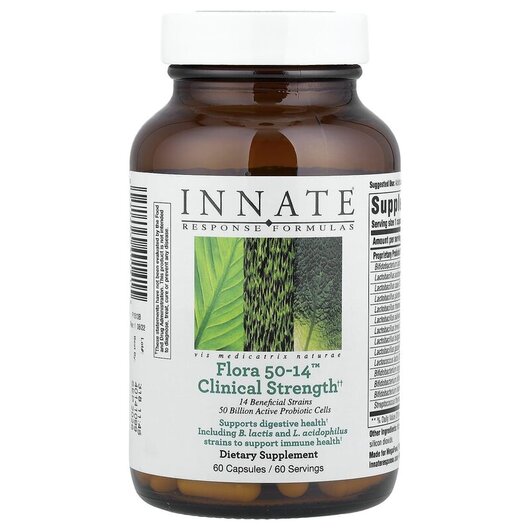 Основне фото товару Flora 50-14 Clinical Strength Основне фото товару Flora 50-14 Clinical Strength, Підтримка кишківника, 60 капсул