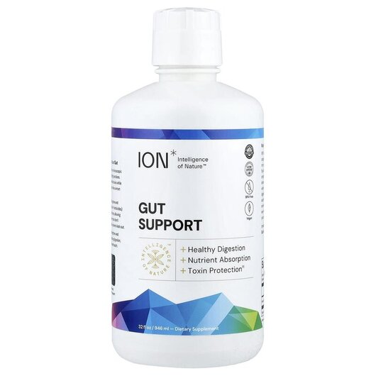 Основное фото товара Gut Health Mineral Supplement Основное фото товара ION, Поддержка кишечника, Gut Health Mineral Supplement, 946 мл