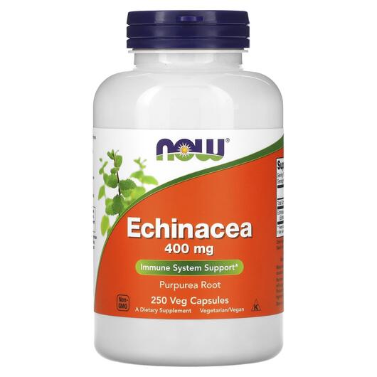 Основное фото товара NOW Foods, Эхинацея 400 мг, Echinacea 400 mg, 250 капсул